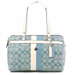 COACH F14478 CHELSEA HERITAGE STRIPE SATCHEL